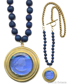 Mykonos Sapphire Beaded Necklace, price: $309.00. Click on 'Large View' for large picture