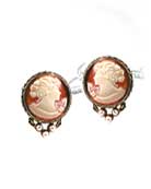 Clip Cameo Earring, price: $118.00. Click on 'Large View' for large picture