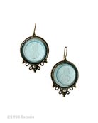 Aqua Victoriana Earring, price: $158.00. Click on 'Large View' for large picture