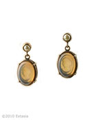 Butterscotch Victoriana Drop Earring, price: $138.00. Click on 'Large View' for large picture