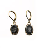 Petite Jet Intalgio Earring, price: $80.00. Click on 'Large View' for large picture
