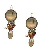 Smoky Topaz Acorn Earring, price: $195.00. Click on 'Large View' for large picture