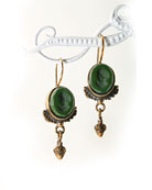 Acorn Intaglio Earring, price: $108.00. Click on 'Large View' for large picture