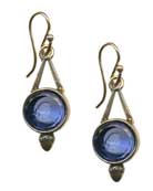 Sapphire Acorn Earring, price: $148.00. Click on 'Large View' for large picture