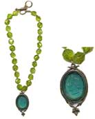 Acorn Zircon and Peridot Necklace, price: $318.00. Click on 'Large View' for large picture