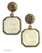 Mythos Ivory Drop Earring, price: $168.00. Click on 'Large View' for large picture