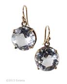 Rock Crystal Solitaire Earrings, price: $150.00. Click on 'Large View' for large picture