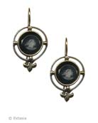 Small Jet Victorian Earrings, price: $90.00. Click on 'Large View' for large picture