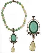 Victorian Garden Seafoam Beaded Necklace, price: $395.00. Click on 'Large View' for large picture